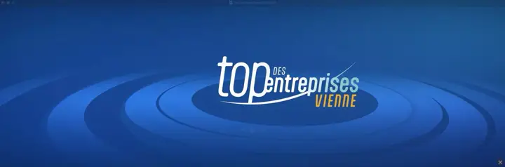 Écrans événementiels Top des Entreprises — motion design à Poitiers