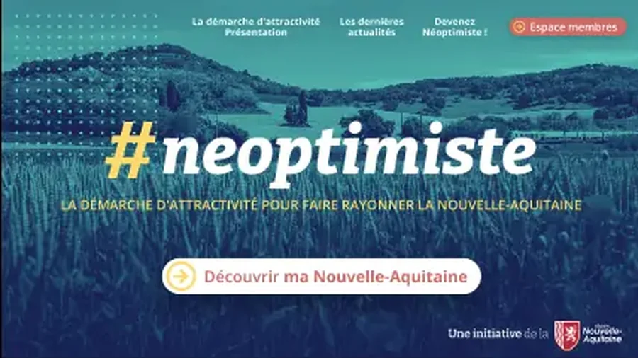Capture du site Région Nouvelle-Aquitaine (Néoptimiste)